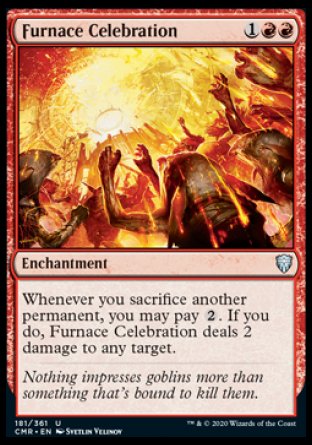 (181/361) Magic The Gathering Commander Legends Single: Furnace Celebration Uncommon
