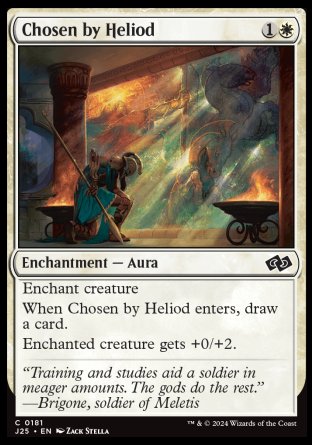 (181) Magic The Gathering Foundations Jumpstart Single: Chosen by Heliod Common
