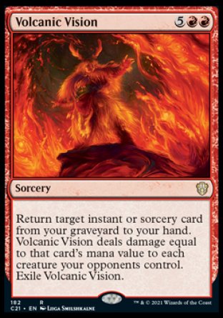 (182) Magic The Gathering Commander: Strixhaven Single: Volcanic Vision Rare