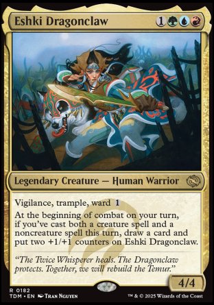(182) Magic The Gathering Tarkir: Dragonstorm: Promos Single: Eshki Dragonclaw (V.1) Holo Rare