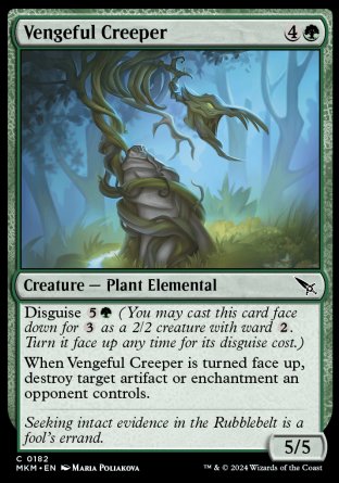 (182) Magic The Gathering Murders at Karlov Manor Single: Vengeful Creeper Common