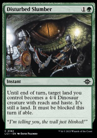 (182) Magic The Gathering The Lost Caverns of Ixalan Single: Disturbed Slumber Holo Common