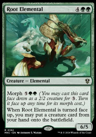 (182) Magic The Gathering Commander: Murders at Karlov Manor Single: Root Elemental Rare
