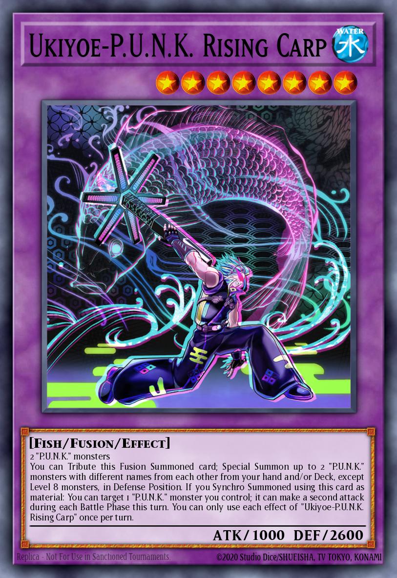 (079) YuGiOh TCG BLMM: Battles of Legend: Monster Mayhem Single: Ukiyoe-P.U.N.K. Rising Carp Ultra Rare