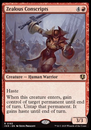 (183) Magic The Gathering Innistrad Remastered Single: Zealous Conscripts Rare