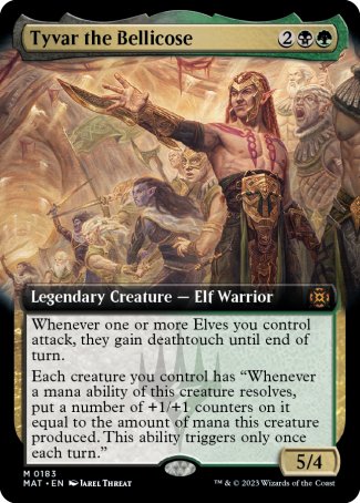 (183) Magic The Gathering March of the Machine: The Aftermath: Extras Single: Tyvar the Bellicose (V.3) Holo Mythic