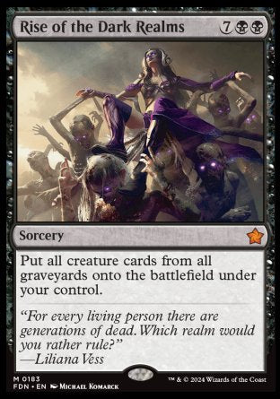 (183) Magic The Gathering Magic: The Gathering Foundations Single: Rise of the Dark Realms Mythic