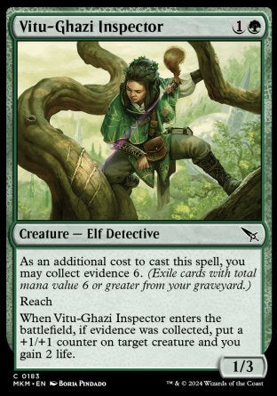 (183) Magic The Gathering Murders at Karlov Manor Single: Vitu-Ghazi Inspector Common