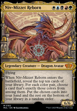 (183) Magic The Gathering Multiverse Legends Single: Niv-Mizzet Reborn (V.4) Mythic