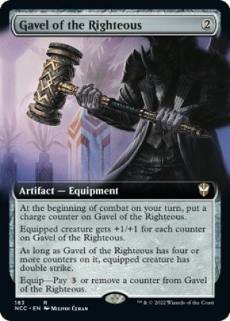 (183) Magic The Gathering Commander: Streets of New Capenna: Extras Single: Gavel of the Righteous Rare