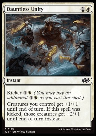 (183) Magic The Gathering Foundations Jumpstart Single: Dauntless Unity Common
