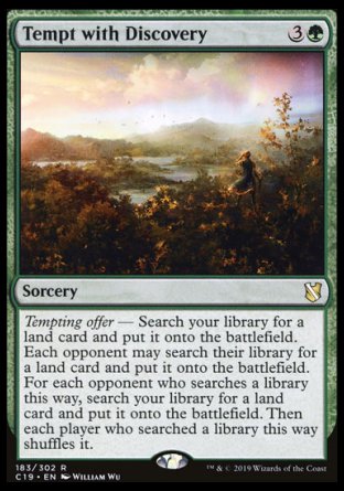 (183) Magic The Gathering Commander 2019 Single: Tempt with Discovery Rare