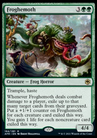 (184) Magic The Gathering Adventures in the Forgotten Realms Single: Froghemoth Rare