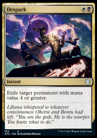 (184) Magic The Gathering Commander: Adventures in the Forgotten Realms Single: Despark Uncommon