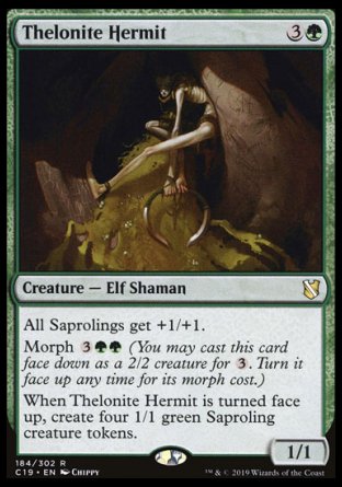 (184) Magic The Gathering Commander 2019 Single: Thelonite Hermit Rare