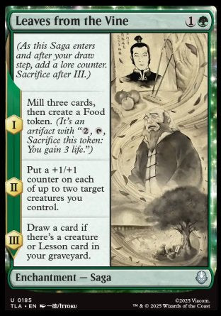 (185) Magic The Gathering Magic: The Gathering | Avatar: The Last Airbender Single: Leaves from the Vine Uncommon