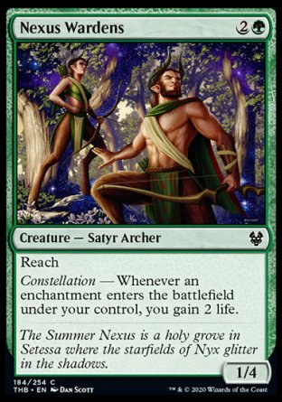 (185/254) Magic The Gathering Theros Beyond Death Single: Nylea, Keen-Eyed Holo Mythic