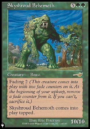 (116) Magic The Gathering The List Single: Skyshroud Behemoth Rare