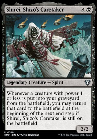 (186) Magic The Gathering Commander Masters Single: Shirei, Shizo's Caretaker Holo Uncommon