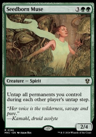(186) Magic The Gathering Commander: Murders at Karlov Manor Single: Seedborn Muse Rare