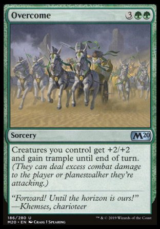 (186/280) Magic The Gathering Core 2020 Single: Overcome Holo Uncommon