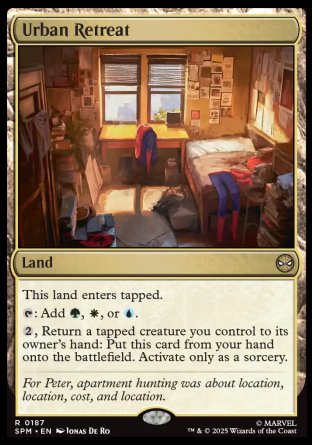 (187) Magic The Gathering Magic: The Gathering | Marvel's Spider-Man Single: Urban Retreat Rare