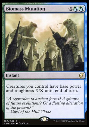 (187) Magic The Gathering Commander 2019 Single: Biomass Mutation Rare
