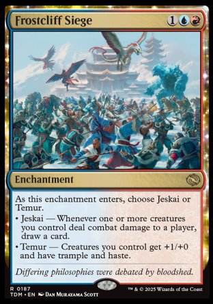 (187) Magic The Gathering Tarkir: Dragonstorm Single: Frostcliff Siege Rare