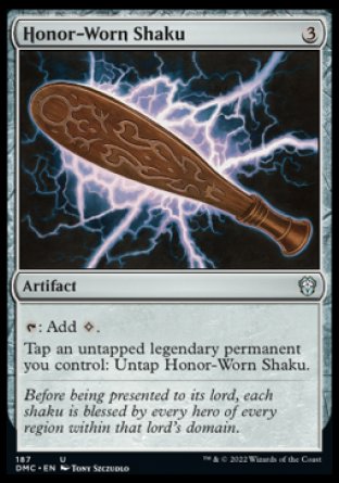 (187) Magic The Gathering Commander: Dominaria United Single: Honor-Worn Shaku Holo Uncommon