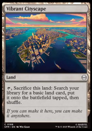 (188) Magic The Gathering Magic: The Gathering | Marvel's Spider-Man Single: Vibrant Cityscape Holo Common