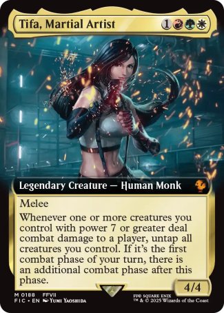 (188) Magic The Gathering Commander: Magic: The Gathering - FINAL FANTASY: Extras Single: Tifa, Martial Artist (V.1) Holo Mythic