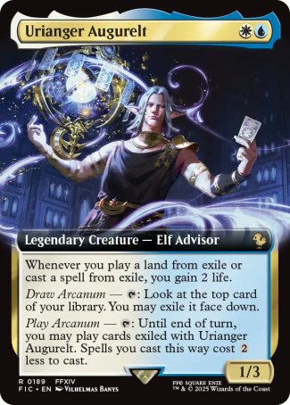 (189) Magic The Gathering Commander: Magic: The Gathering - FINAL FANTASY: Extras Single: Urianger Augurelt Holo Rare
