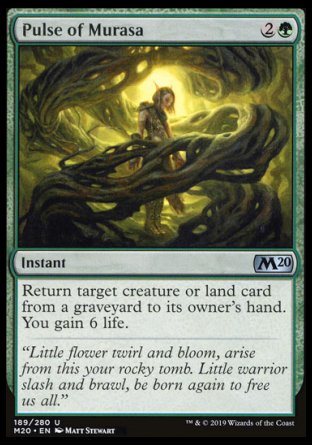 (189/280) Magic The Gathering Core 2020 Single: Pulse of Murasa Holo Uncommon