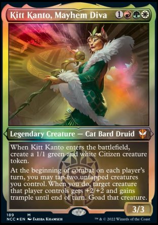 (189) Magic The Gathering Commander: Streets of New Capenna: Extras Single: Kitt Kanto, Mayhem Diva (V.2) Special