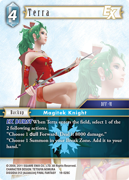 (028) Final Fantasy TCG From Nightmares Single: Terra (19-028) Holo Common