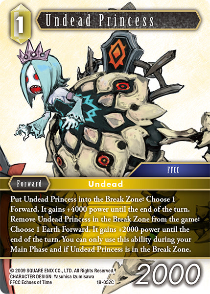 (052) Final Fantasy TCG From Nightmares Single: Undead Princess (19-052) Holo Common