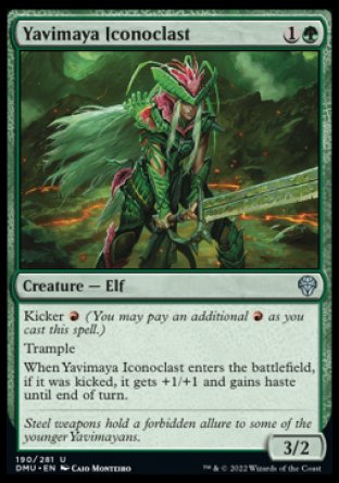 (190) Magic The Gathering Dominaria United Single: Yavimaya Iconoclast Uncommon