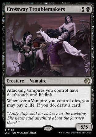 (190) Magic The Gathering Commander: The Lost Caverns of Ixalan Single: Crossway Troublemakers Rare