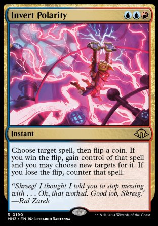 (190) Magic The Gathering Modern Horizons 3 Single: Invert Polarity Holo Rare