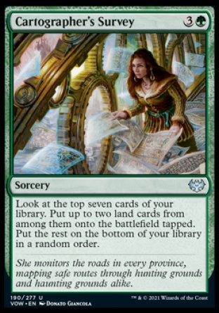 (190) Magic The Gathering Innistrad: Crimson Vow Single: Cartographer's Survey Uncommon