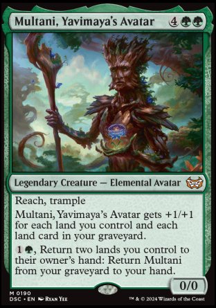(190) Magic The Gathering Commander: Duskmourn: House of Horror Single: Multani, Yavimaya's Avatar Mythic