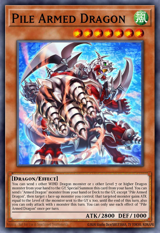 (289) YuGiOh TCG MP25: 2025 Mega-Pack Tin Single: Pile Armed Dragon  Ultra Rare