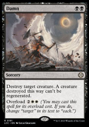 (191) Magic The Gathering Commander: The Lost Caverns of Ixalan Single: Damn Rare