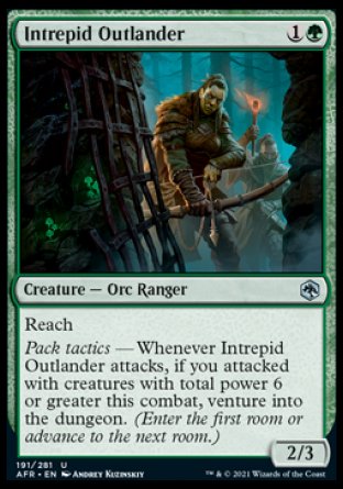 (191) Magic The Gathering Adventures in the Forgotten Realms Single: Intrepid Outlander Holo Uncommon