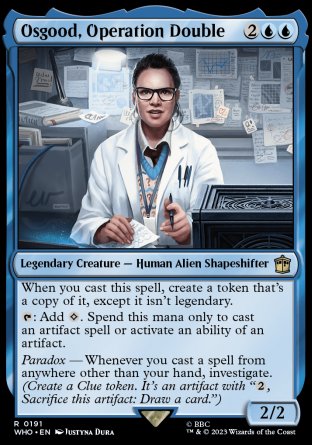(191) Magic The Gathering Universes Beyond: Doctor Who Single: Osgood, Operation Double Holo Rare