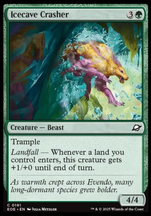(191) Magic The Gathering Edge of Eternities Single: Icecave Crasher Common
