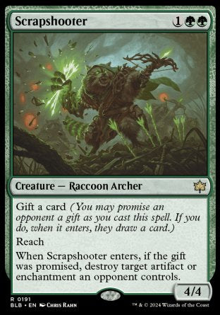 (191) Magic The Gathering Bloomburrow Single: Scrapshooter Holo Rare