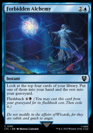 (191) Magic The Gathering Commander: The Lord of the Rings: Tales of Middle-earth Single: Forbidden Alchemy Common