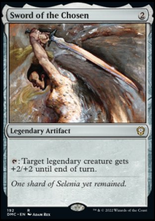 (192) Magic The Gathering Commander: Dominaria United Single: Sword of the Chosen Rare