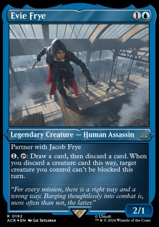 (192) Magic The Gathering Universes Beyond: Assassin's Creed: Extras Single: Evie Frye (V.2) Rare